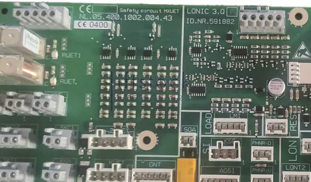 Плата LONIC 3.Q F ID.NR.591882 (Safety circuit MXUET NL.05.400.1002.004.43) Schindler